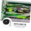 POPETPOP 2rolls Self-gripping Cable Ties of Wire Management Straps for Organizing Cords at Reusable Hook and Fastening view 4
