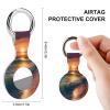 Case for Apple,Cute Protective Cover with Keychain Ring, Sunset Seaside Printed, Accessories for GPS Item Finder Tracker 2-Pack view 2