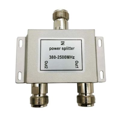 AJDFVHJF Coaxial Splitter 1 to 2 Way Power Splitter 380-2500MHz Divider N Female 50ohm