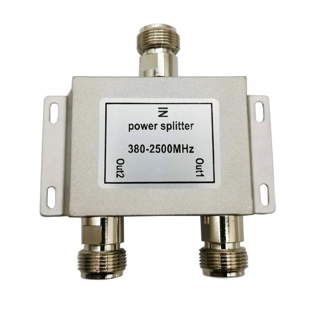 AJDFVHJF Coaxial Splitter 1 to 2 Way Power Splitter 380-2500MHz Divider N Female 50ohm