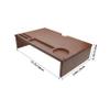 Yardwe Monitor Stand Riser for Ergonomic Desk Setup Multi-Functional Storage Organizer Walnut Finish Supports Various Monitor Promotes Posture Improvement and Workspace Orderliness view 2