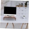 Yardwe Monitor Stand Riser for Ergonomic Desk Setup Multi-Functional Storage Organizer Walnut Finish Supports Various Monitor Promotes Posture Improvement and Workspace Orderliness view 4