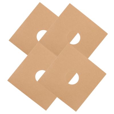 ABOOFAN 4pcs Vinyl Record Storage Sleeves Kraft Paper Protectors Air Circulation Sturdy Album Covers for Optimal Vinyl Record Organization