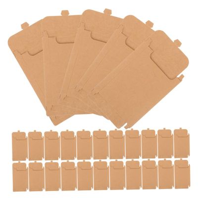 ABOOFAN Kraft Paper Bags 100pcs Storage Dvd Sleeves Paper Cases Dvd Paper Cases