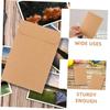 ABOOFAN Kraft Paper Bags 100pcs Storage Dvd Sleeves Paper Cases Dvd Paper Cases view 4