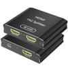 HDMI Splitter 1 in 2 Out, 4K@30Hz, Dual Monitors, Aluminum HDMI Splitter Supports 3D & Full HD 1080P, HDTV Suitable for PS4/TV/projector/monitor view 1