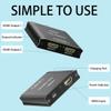 HDMI Splitter 1 in 2 Out, 4K@30Hz, Dual Monitors, Aluminum HDMI Splitter Supports 3D & Full HD 1080P, HDTV Suitable for PS4/TV/projector/monitor view 4