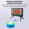 XDTKJDZ Learning Resources Answer Buzzers Set, Wireless Buzzer System, 4 Status Prompt Colors, 32 Groups Answering, 1-999 Seconds Can Be Set, for Offices School Contest Classroom view 3