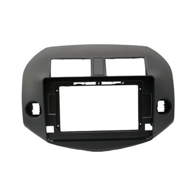 QDLASER 9 inch Car DVD Frame for Toyota RAV4 2007-2012 2 Din Audio Fitting Adaptor Dash Trim Kits Facia Panel Double Radio Player (Only Black Frame)