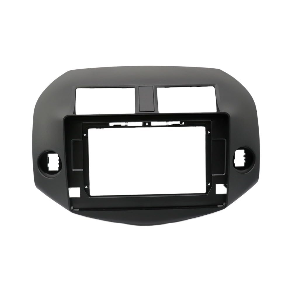 QDLASER 9 inch Car DVD Frame for Toyota RAV4 2007-2012 2 Din Audio Fitting Adaptor Dash Trim Kits Facia Panel Double Radio Player (Only Black Frame)