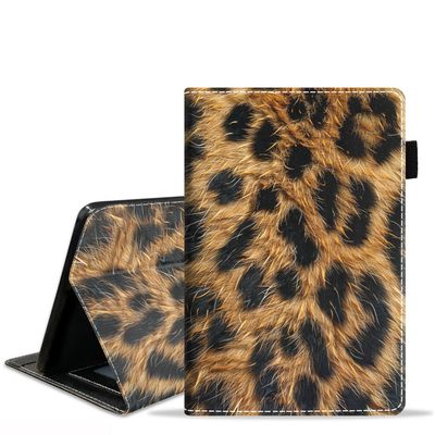 BXIKEOPIU Case for Amazon Kindle Fire HD 10 & 10 Plus Tablet 10.1" (13th/11th Generation, 2023/2021 Release), Slim PU Leather Stand Folio Cover with Auto Wake Sleep, Leopard Print