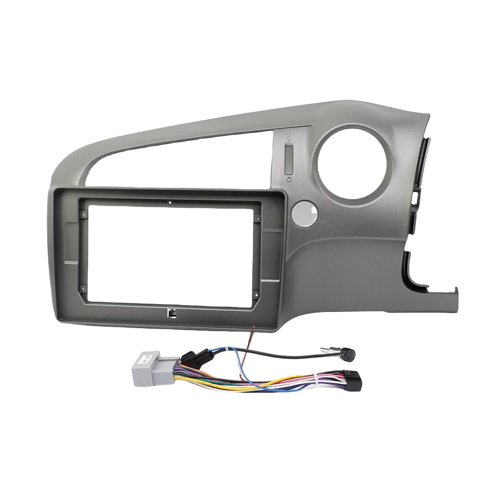 QIDALASER 10.1Inch Car Audio Fascia Frame for Honda Stream 2006-2013 Radio Android MP5 Player 2Din Head Unit Panel Casing Dash Cover Kit (Frame Cable)