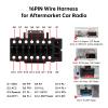 16PIN Car Radio Wiring Harness for Honda CR-V 2013-2014 2.4L, Aftermarket Stereo Wire Harness with Radio Antenna Adapter Support Original Steering Wheel Control, Backup Camera, USB view 3