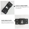 DIYEAH 30pcs Speaker Hanger Bracket Iron Wall Mount Hook Connector for Audio Speaker Mount Bracket Keyhole Hangers view 2