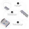 DIYEAH Mini USB Hub Aluminum Alloy 3.0 Splitter 4-Port USB Extender Portable Data Hub Replace Old USB view 3