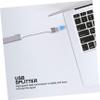DIYEAH Mini USB Hub Aluminum Alloy 3.0 Splitter 4-Port USB Extender Portable Data Hub Replace Old USB view 4