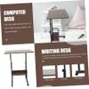 ABOOFAN Height Laptop Desk Ergonomic Elevating Workstation for Home Office Use Convenient Mobile Design Oak Finish for Spaces view 3