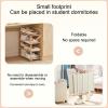 JHDXL Shoe Cabinet Wooden Shoe Cabinet, Freestanding Shoe Cabinet, Vertical Shoe Rack, Tall Narrow Shoe, Stackable Boot & Shoe Storage, Stackable Shoe Rack(45 * 70cm/17.7 * 27.6in) view 3