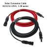 ACGTUY 1 Pair Solar Panel Extension Cable Copper Wire Black and Red with Solar Connector Solar PV Cable 6/4/2.5 Mm2 10/12/14 AWG(2M Black and 2M RED_10 AWG-6MM2) view 2