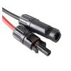 ACGTUY 1 Pair Solar Panel Extension Cable Copper Wire Black and Red with Solar Connector Solar PV Cable 6/4/2.5 Mm2 10/12/14 AWG(2M Black and 2M RED_10 AWG-6MM2) view 4
