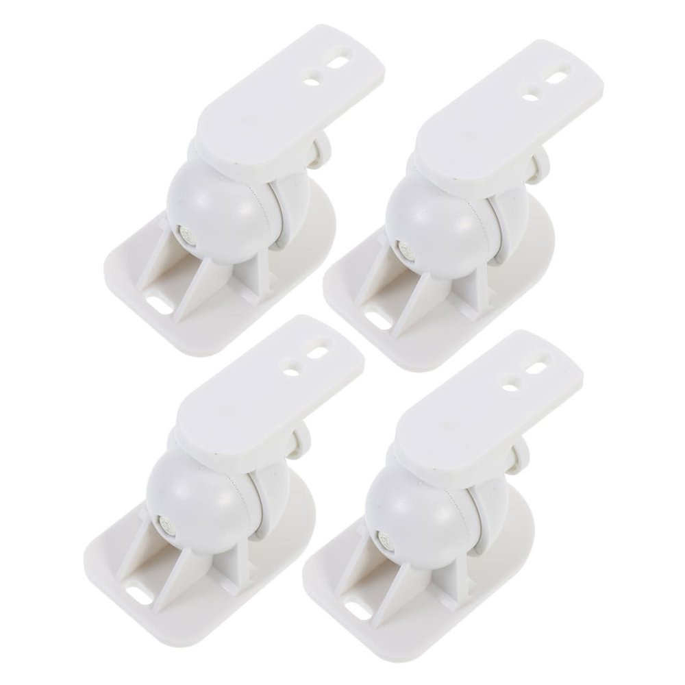 HOMSFOU 4pcs Adjustable Wall Mount Speakers Holders Rotating Design Bracket for Satellite and Surround Sound Speakers for Home Theater Setup