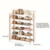 JHDXL Shoe Cabinet Wooden Shoe Cabinet, Freestanding Shoe Cabinet, Vertical Shoe Rack, Tall Narrow Shoe, Stackable Boot & Shoe Storage, Stackable Shoe Rack(60 * 70cm/23.6 * 27.6in) view 2