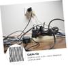 DOITOOL 20pcs Nylon Tie Cable Ties Heavy Duty Fastening Reusable Cable Wraps for Cords Hook and Loop Straps for Organization view 4
