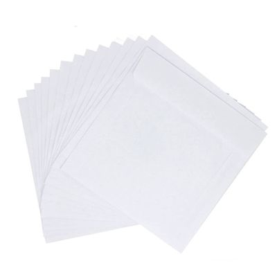 FUNNETOYU 100pcs Cd Covers Cd Storage Holder DVD Cases Portable Storage Classic Window Design