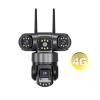 JUCFRDNJ Three Lens PTZ IP Camera Outdoor 6K HD Three Screen 4G Security Camera Auto Tracking 12MP CCTV Camera Waterproof(U/S,4G Cam only) view 2