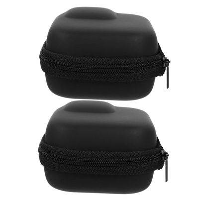 NUOBESTY 2pcs Action Camera Carrying Case with Protective Pu and Compact Travel Organizer Compatible with Dji and Storage for Outdoor Use