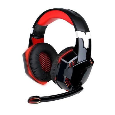 HOMSFOU High Precision 50mm Drivers Led Light Game Headphones Stereo Surround Sound for Computer Gamers
