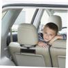HOMSFOU Universal Car Headrest Tablet Holder for Backseat Adjustable Rotating Phone Holder Compatible and Smartphones Portable Travel Accessory Easy Installation view 3