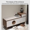 JHDXL Shoe Changing Bench, Portable Shoe with Door, Shoe Cabinet Wooden Shoe Cabinet, Freestanding Shoe Cabinet, Ideal for Bedroom, Living Room, Entryway(White,70 * 48cm/27.5 * 18.9in) view 4