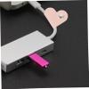 8-Piece Portable Heart-Shaped Data Cord Organizer with Snap Buckles PU Leather Headphone Cable Protector for Earbuds and Chargers for Travel and Home Use view 4