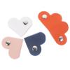 Uonlytech 8-Piece Heart Shaped Data Cable Organizer with Snap Buckles Portable PU Leather Earbud Cord Protectors for Travel view 1