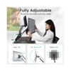 zhongxlla Arm Monitor, Monitor Arm Dual Arm with C-Clamp & Grommet Mount,Flexible Adjustment Effortless Installation Monitor Arm Monitor Arm Stand Adjustable view 2