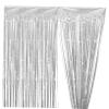 NUOBESTY 2pcs Tinsel Curtain Backdrop for Party Decoration Iridescent Glitter Fringe Wall Drapes Photo Booth Props for Birthdays Weddings and Theme Events view 4