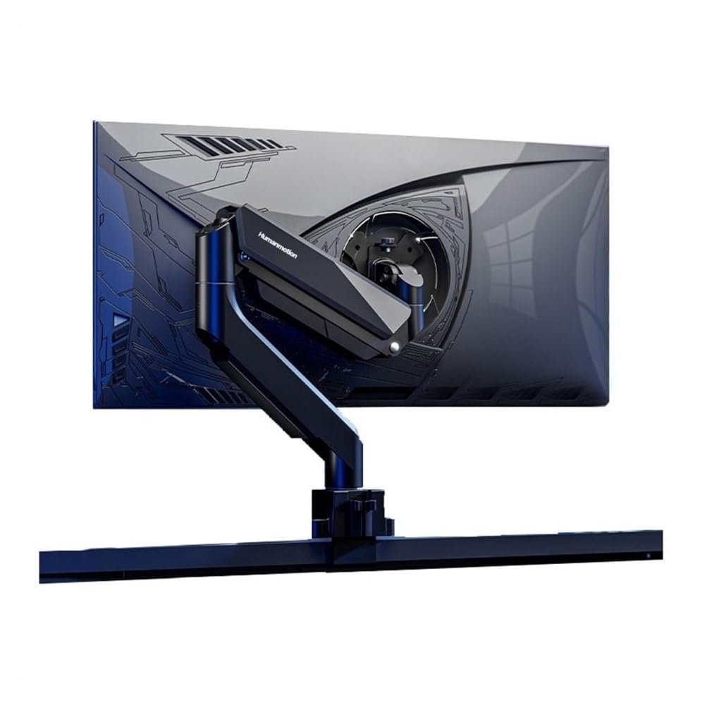 Arm Monitor, 17"-45" Single Monitor Mount, Gas Spring Aluminum Monitor Arm, Adjustable Stand, VESA 75/100 mm with Clamp and Grommet BaseHold up to 35 Lbs Monitor Arm Stand Adjustable(Black)
