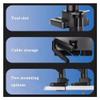Arm Monitor, 17"-45" Single Monitor Mount, Gas Spring Aluminum Monitor Arm, Adjustable Stand, VESA 75/100 mm with Clamp and Grommet BaseHold up to 35 Lbs Monitor Arm Stand Adjustable(Black) view 4