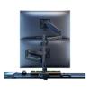 Arm Monitor, 17-35 Inch Dual Monitor Mount, Adjustable Screen Mount 2 Monitors Tilt/Swivel/Rotate, Hold Up to 24.2 Lbs per Arm with VESA 75/100 mm Monitor Arm Stand Adjustable view 1