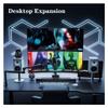 Arm Monitor, 17-35 Inch Dual Monitor Mount, Adjustable Screen Mount 2 Monitors Tilt/Swivel/Rotate, Hold Up to 24.2 Lbs per Arm with VESA 75/100 mm Monitor Arm Stand Adjustable view 3