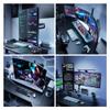 Arm Monitor, 17-35 Inch Dual Monitor Mount, Adjustable Screen Mount 2 Monitors Tilt/Swivel/Rotate, Hold Up to 24.2 Lbs per Arm with VESA 75/100 mm Monitor Arm Stand Adjustable view 4