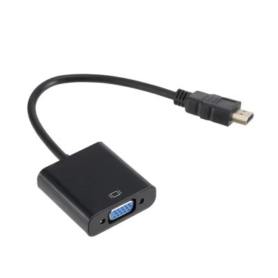 ACGTUY 1080P HDMI to Converter Digital to Analog Compatible Adapter Cable Compatible with The PC Television Box to Projector HDTV(Black)