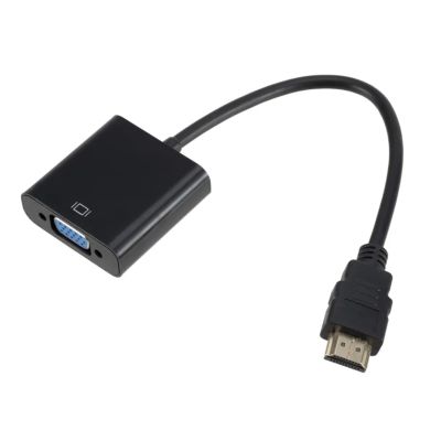 ACGTUY HDMI-Compatible to Adapter 1080P Digital to Analog Converter Cable Compatible with The PC TV Box to Projector Displayer HDTV(Black)