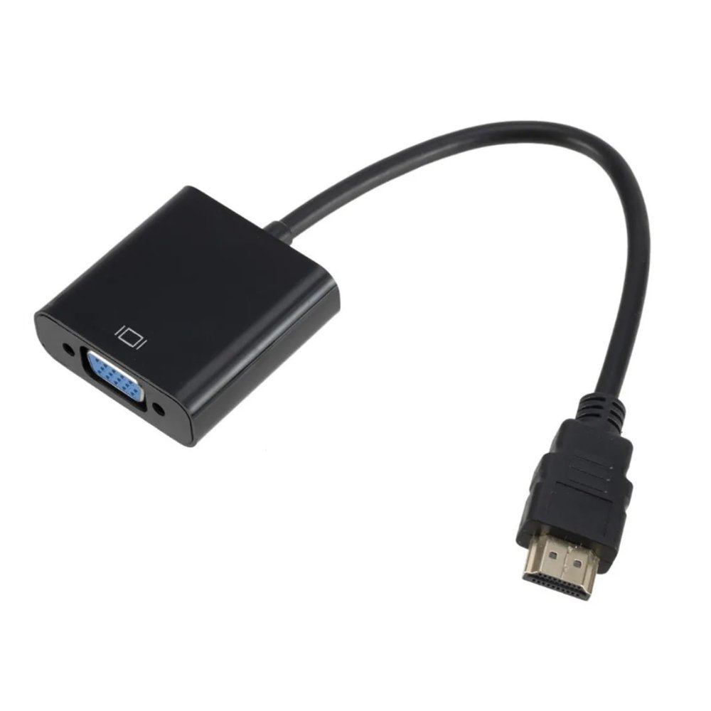 ACGTUY HDMI-Compatible to Adapter 1080P Digital to Analog Converter Cable Compatible with The PC TV Box to Projector Displayer HDTV(Black)