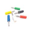 10pcs 4mm Audio Speaker Screw Banana Connectors Black Red Green Yellow Blue(10pcs Black) view 2