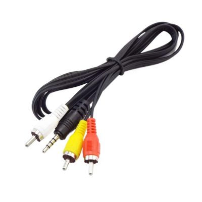 1Pcs 3 4 Pole 3.5mm Male Female Ja-ck Plug to 2RCA 3 R/CA Male Female Adapter 3RCA Audio Video AV Cable Wire Cord(NO.2)