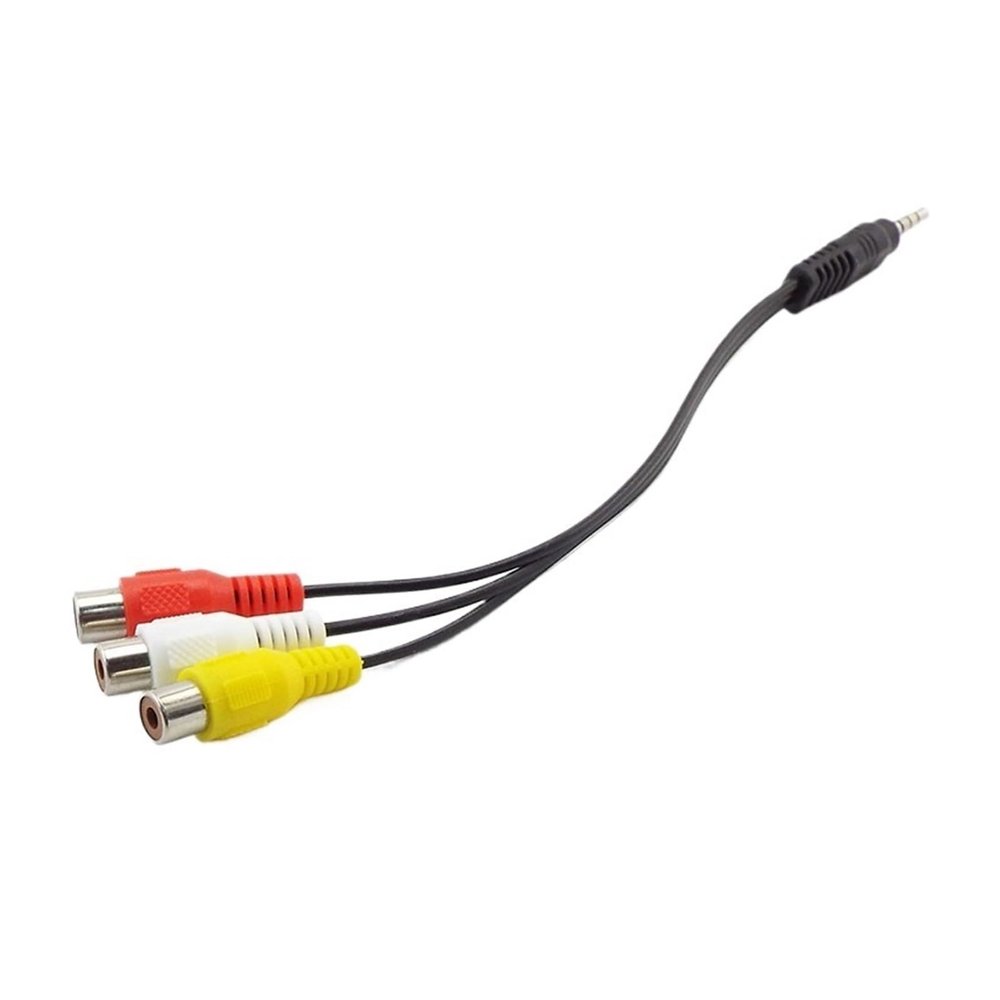 1Pcs 3 4 Pole 3.5mm Male Female Ja-ck Plug to 2RCA 3 R/CA Male Female Adapter 3RCA Audio Video AV Cable Wire Cord(NO.3)