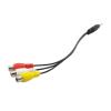 1Pcs 3 4 Pole 3.5mm Male Female Ja-ck Plug to 2RCA 3 R/CA Male Female Adapter 3RCA Audio Video AV Cable Wire Cord(NO.3) view 1