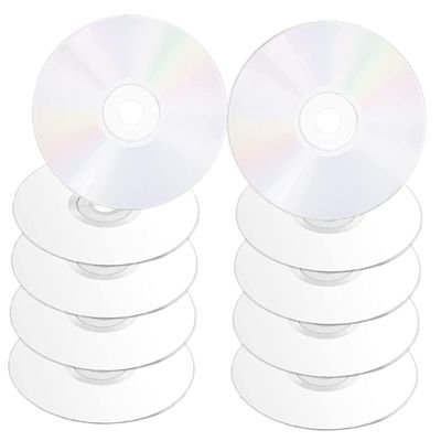 Vaguelly 10pcs Transparent DIY Cd Discs for Wall Decor Creative Painting Craft Projects Modern Aesthetic Decoration for Teens DIY Activities